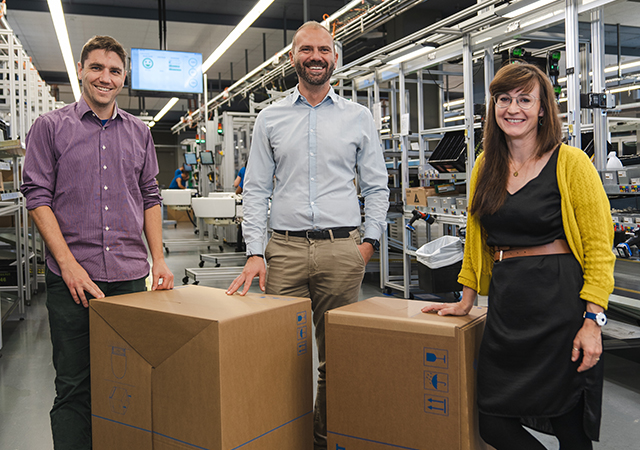 An interdisciplinary team has worked together to develop the new packaging for the two AquaClean shower toilets.